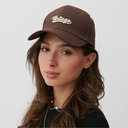 Кепка MINAKU «Vintage», цвет коричневый, размер 54-56