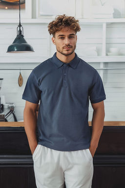 TRENDYOL MAN Beyaz Regular/Normal Kesim K?sa Kol Dokulu Dugmeli Polo Yaka T-shirt TMNSS23PO00018 - Trendyolmilla фото 27