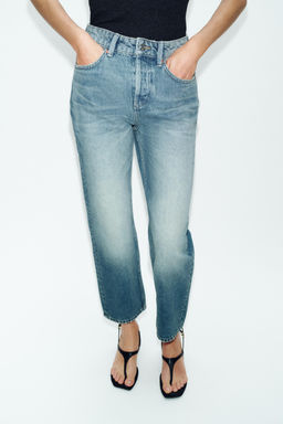 JEANS Z1975 SLIM CROPPED TIRO MEDIO / Azul / Verde - Zara фото 11