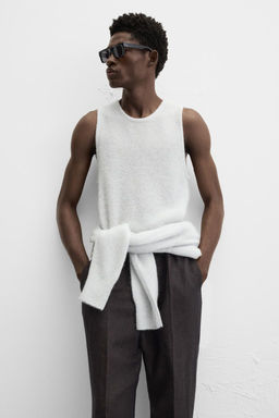 WOOL BLEND KNIT VEST - Zara фото 5