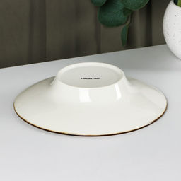 Тарелка для пасты Magistro Церера, 160 мл, d=21 см, фарфор, голубая  фото 4