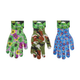 Цена за 3 шт. Перчатки садовые, нейлоновые, без покрытия, размер 9, цвет МИКС, Greengo фото 3