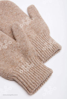 Варежки взрослые из 100% монгольской шерсти - Тод оймс ххк фото 4