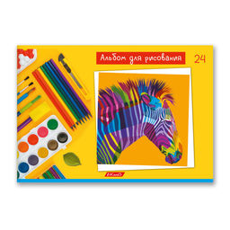 Светоч Альбом для рисования 100 г/м2 A4 29 х 20.5 см 24 л. на скобе 20 шт. 24АЛСК4_000209 Моё творчество