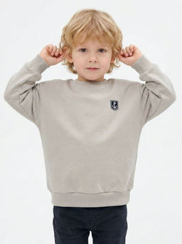 Свитшот для малышей 22-7115 серый