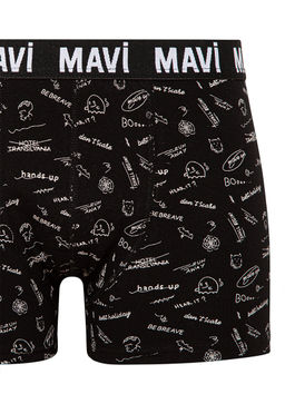 Siyah Boxer - Mavi фото 2