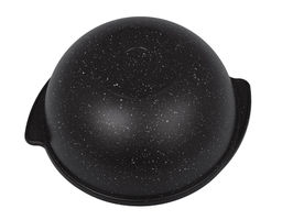 ЛА_АП_MARBLE (темный) Казан для плова 3,5 л со стекл.кр. арт. кмт37а