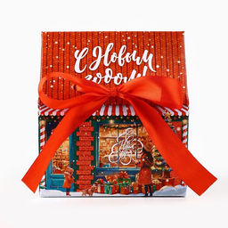 Цена за 2 шт. Коробка подарочная новогодняя складная «С Новым годом!», 15×18×10 см