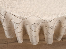 Скатерть декоративная Д196Ка 2965 бежевый 2.40 м*2.25 м рис. Д196Ка