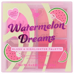 Палетка для макияжа: кремовые румяна и хайлайтер Watermelon Dreams Blush & Highlighter Palette 6859097