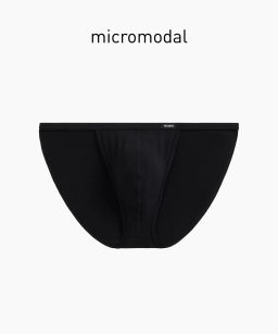 ATLANTIC MP-1587 Трусы танга Micromodal черный  фото 2