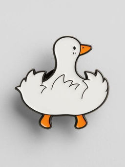 Значок металлический iLikeGift "Tail of a goose"