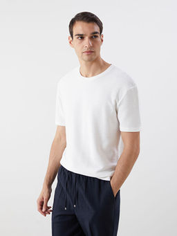 Bisiklet Yaka Penye Erkek Ti??rt