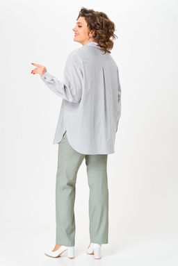 Рубашка Svetlana Style 2117 серый полоска