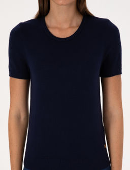 Lacivert Slim Fit Triko Ti__rt - Pierre cardin фото 6