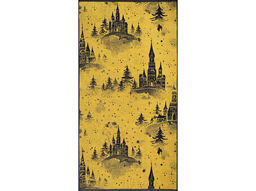 Полотенце махровое 6с102.413ж1 Зимняя сказка(т.желтый) 81х160см
