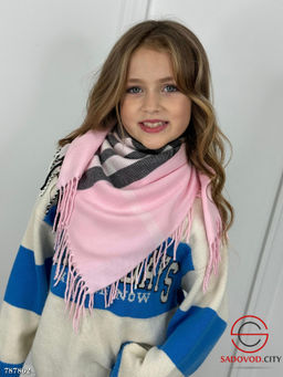 Детский платок теплый в клетку - Bruno фото 6