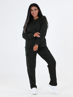 СК-2304 ЖЕНСКИЙ СПОРТИВНЫЙ КОСТЮМ (Темно-зеленый) - А-дина фото 2