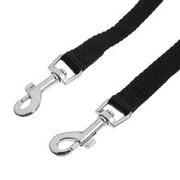 Сворка для двух собак, каждая 90 х 1,5 см, чёрная - Пижон фото 3