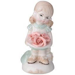 ФИГУРКА ДЕВОЧКА С РОЗАМИ, 5,6*5*12,5СМ