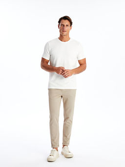 Bisiklet Yaka K?sa Kollu Erkek Dokulu Ti??rt