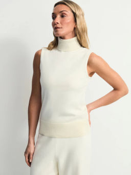 Топ без рукавов с воротником стойкой / Zarina  фото 4