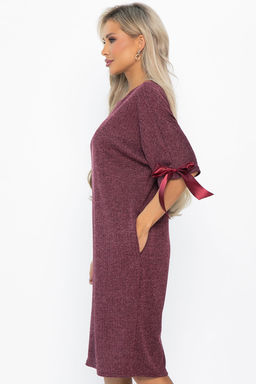 Платье трикотажное Кайла (бордовое) П14782-10М - Lt collection фото 8