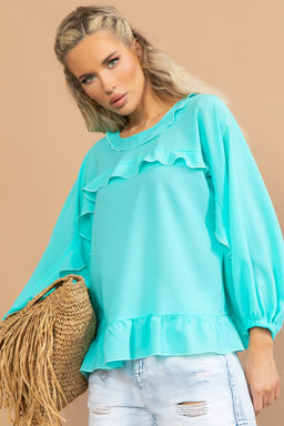 Блузка Бохо (тиффани) - Эльза фото 2