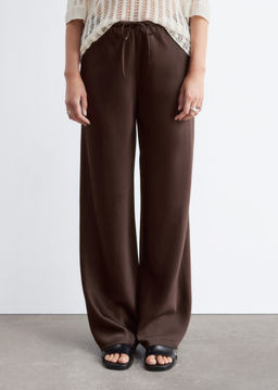 Pantalones de sarga con cord?n de ajuste - H&m фото 7