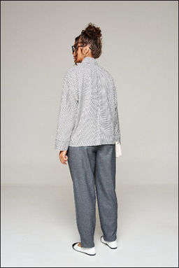 Комплект женский 6350, 3-х предметный: жакет, брюки, блузка - B&F фото 2