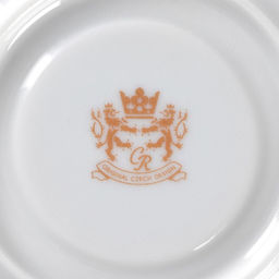 Блюдце Cmielow «Рококо. Гуси», d=12.5 см, фарфор, белое