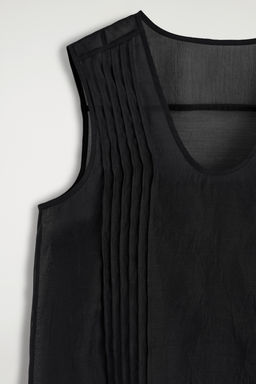 VESTIDO TRANSPARENTE CON DETALLE DE PLIEGUES - H&m фото 6