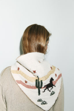 PRINTED KNITTED BANDANNA