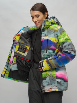 Горнолыжный костюм женский большого размера разноцветный 02278Rz - Chunmai фото 15