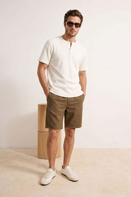 Haki Beli Lastikli Regular Fit _ort & Bermuda TMNSS26SR00025 - Trendyolmilla фото 2