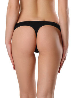 CONTE Трусы стринг BASIC COLLECTION LST 2000 (zip-lock) black - Conte elegant фото 2