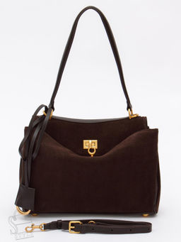 Сумка женская кожаная 1001MF coffee Polina&Eiterou