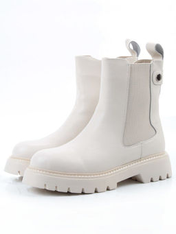 04-PAT17-2Z MILK Ботинки зимние женские (натуральная кожа, 100% шерсть)