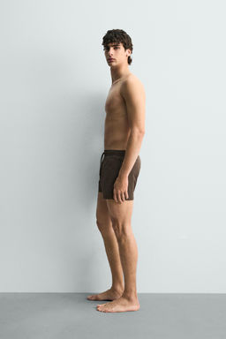 BA?ADOR CORTO ESTRUCTURA / Marr?n - Zara фото 9