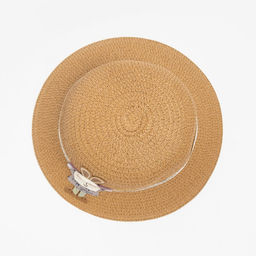 Шляпа для девочки MINAKU «Зайка», коричневая, размер 52 (3-5 лет)