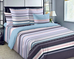 КПБ  Адриан 2сп с простыней на резинке  160*200*25, перкаль