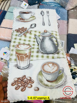 Полотенце, микрофибра с рисунком