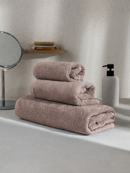 Полотенце махровое 35x70 светло-коричневый махровая ткань - Denastia фото 4