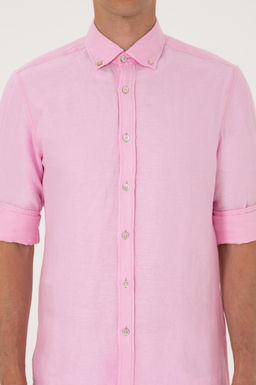 Erkek A__k Pembe Uzun Kollu G_mlek Sepette S_rpriz _ndirim - U.s. polo assn фото 6