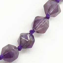 Бусы "Валькирия" аметист 7мм, короткие 48см