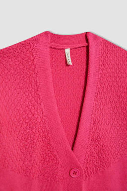 Кардиган для девочек с V-образным вырезом - Defacto фото 7