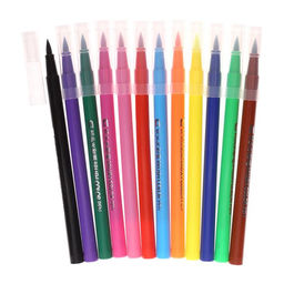 Фломастеры 12 цветов, мягкая кисть в тубусе - Simaland фото 2