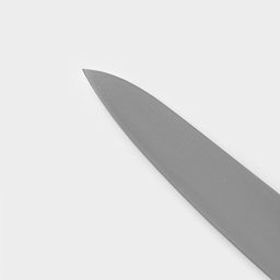 Нож кухонный шеф Magistro Hinshitsu, нержавеющая сталь, лезвие 21.3 см, длина 39 см, чёрный фото 5