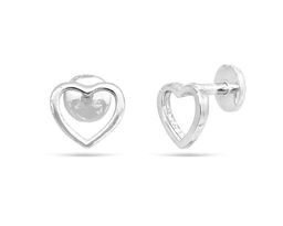 Серьги из серебра без вставки, Ю-25025р (1)
