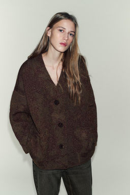 METALLIC THREAD CARDIGAN - Zara фото 2